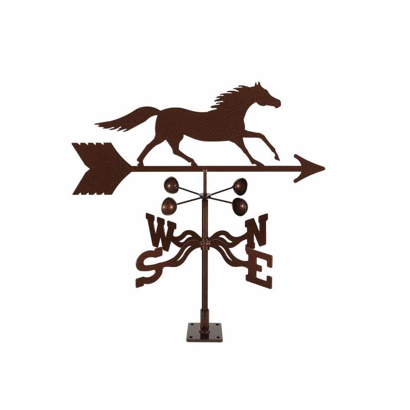 Running Horse Garden Vane - Deck Mount