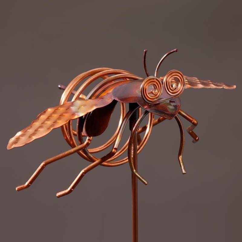 Bumblebee Copper Garden Stake