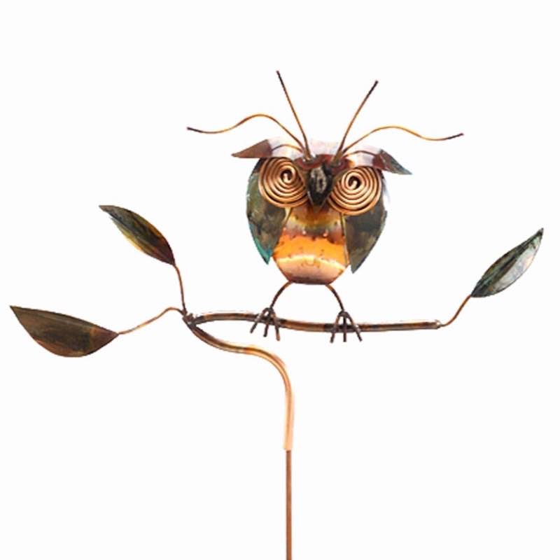 Night Owl Copper Garden Stake