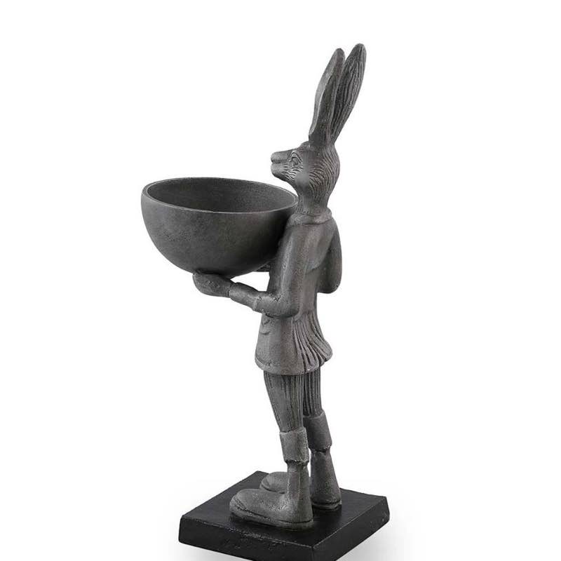 Recycled Aluminum Rabbit Trinket Holder