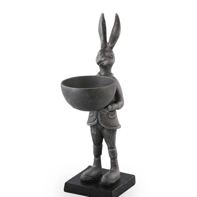 Recycled Aluminum Rabbit Trinket Holder