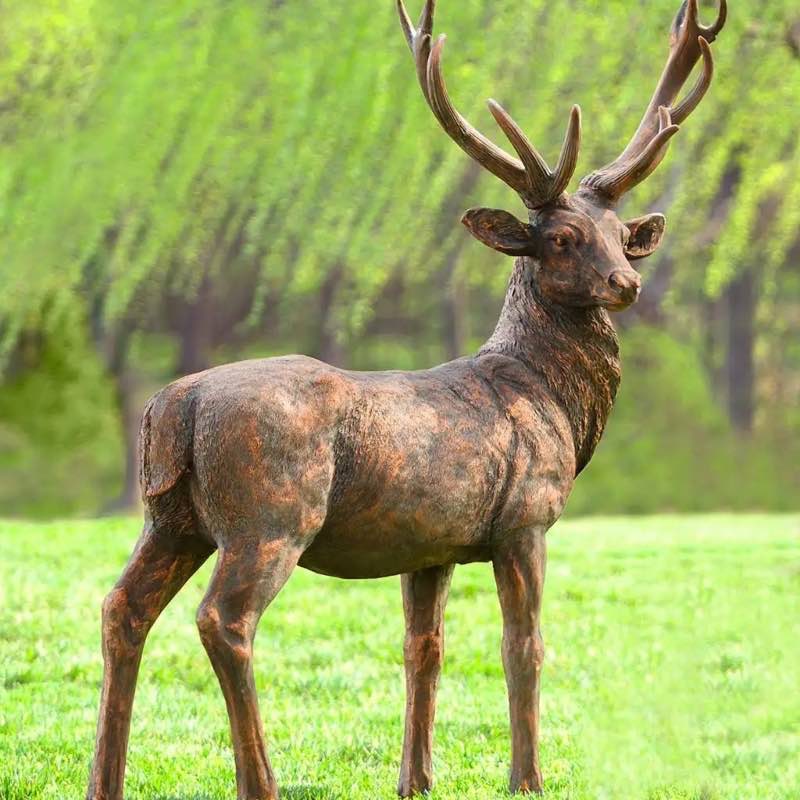 Fiberglass Buck Garden Statue