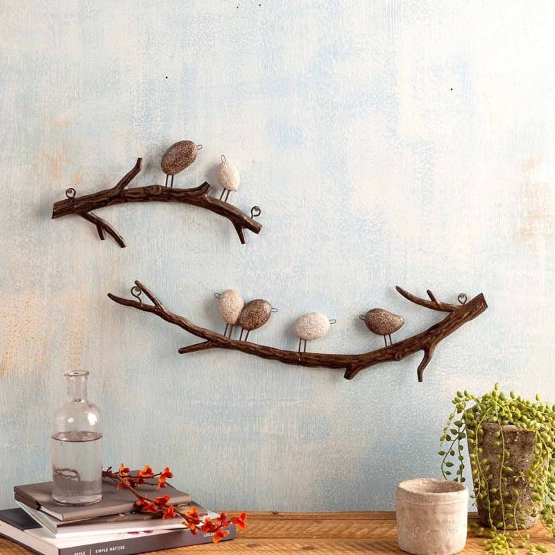 Two Birds on a Branch Wall Art