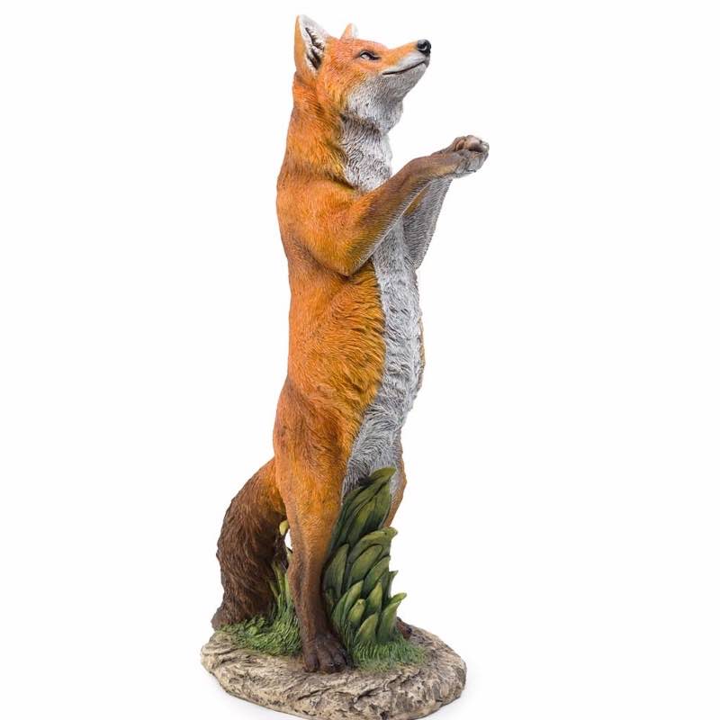 Lifelike Indoor/Outdoor Resin Standing Fox Statue