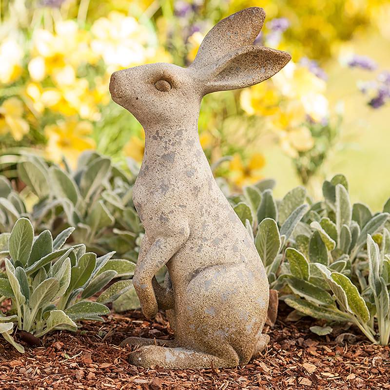 Short Sitting Bunny Sculpture