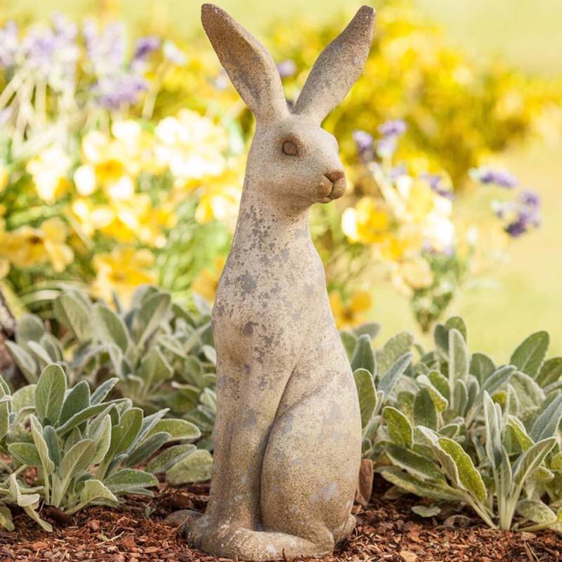 Tall Sitting Bunny Sculpture