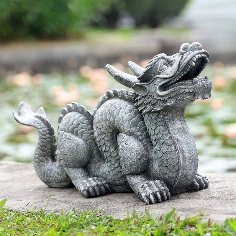 Indoor/Outdoor Asian-Style Dragon Sculpture