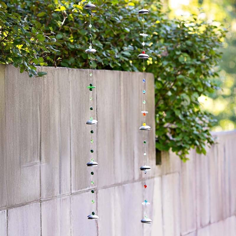 Hanging Metal and Glass Beads Wind Chime