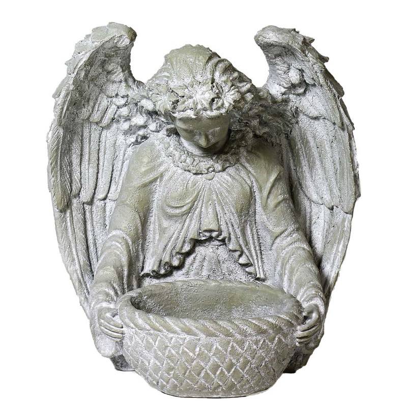 Guardian Angel Handmade Fiberstone Planter