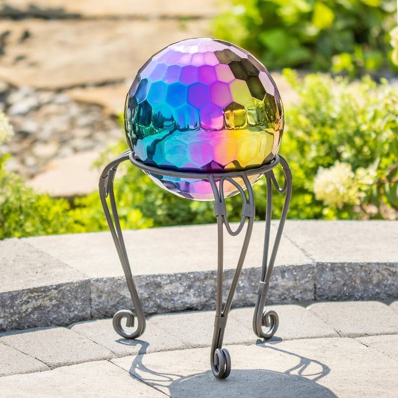 Stainless Steel Geometric Gazing Ball