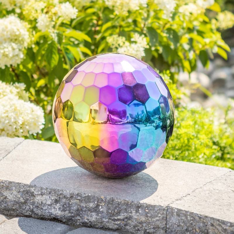 Stainless Steel Geometric Gazing Ball