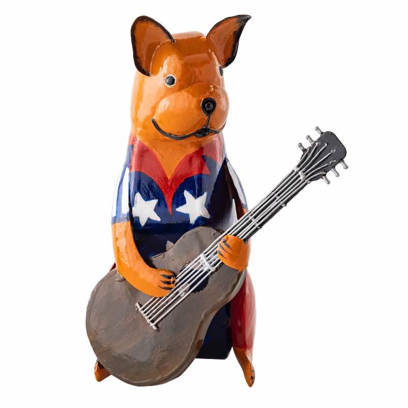 Patriotic Dog Musician (Guitar)