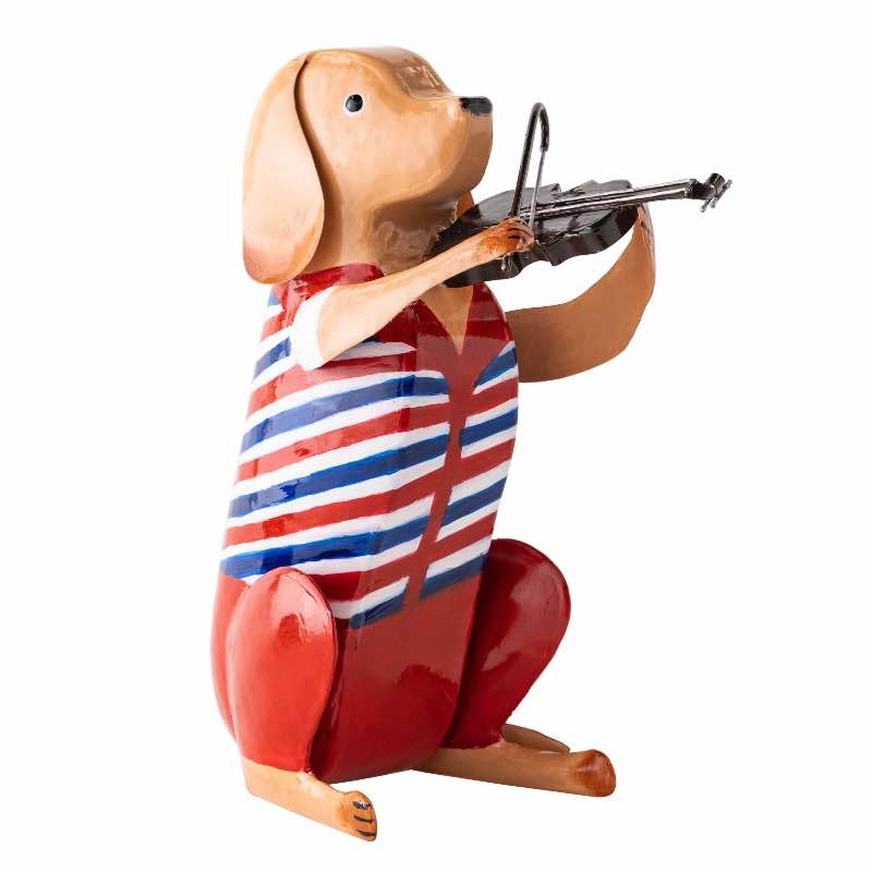 Patriotic Dog Musician (Violin)