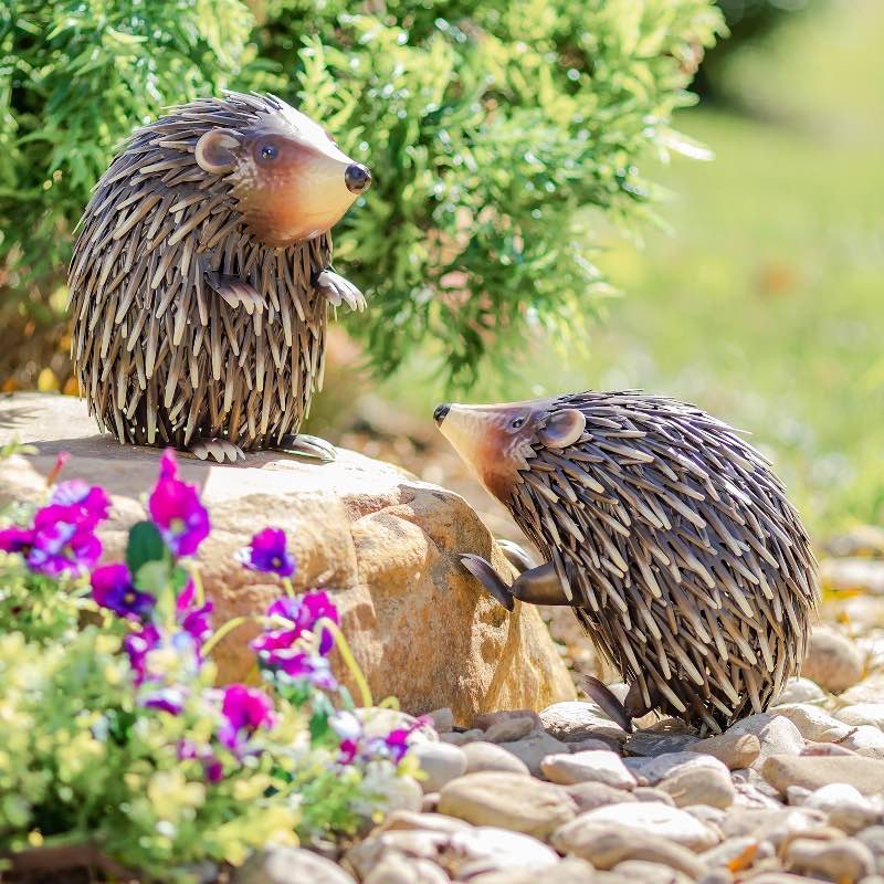 Hedgehog Statues, Set of 2