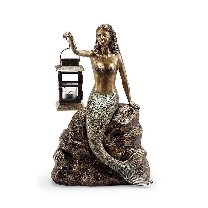 Recycled Aluminum Mermaid Lantern