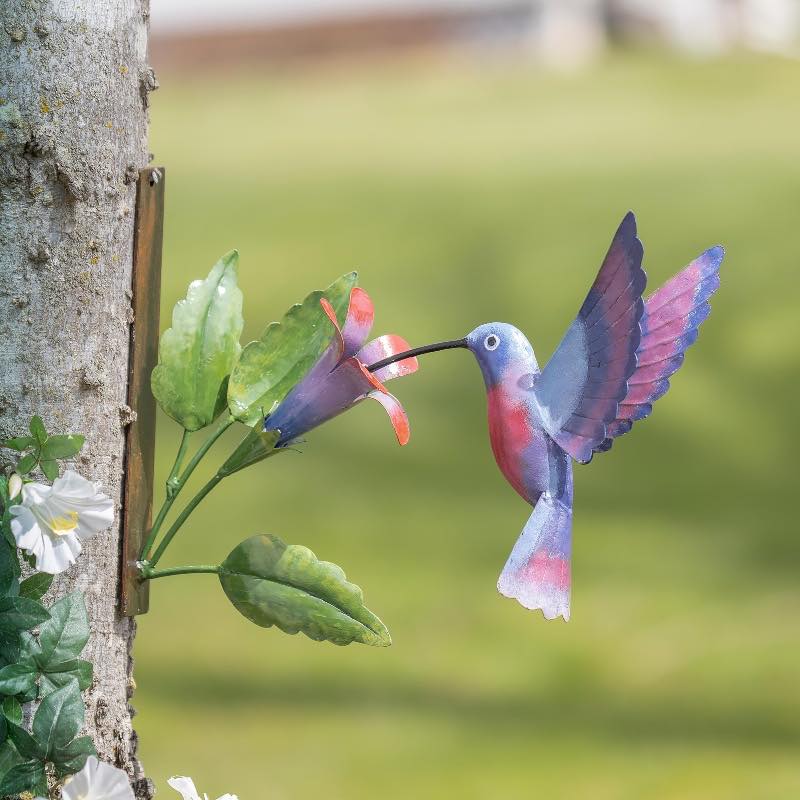 Metal Hummingbird Tree Decoration