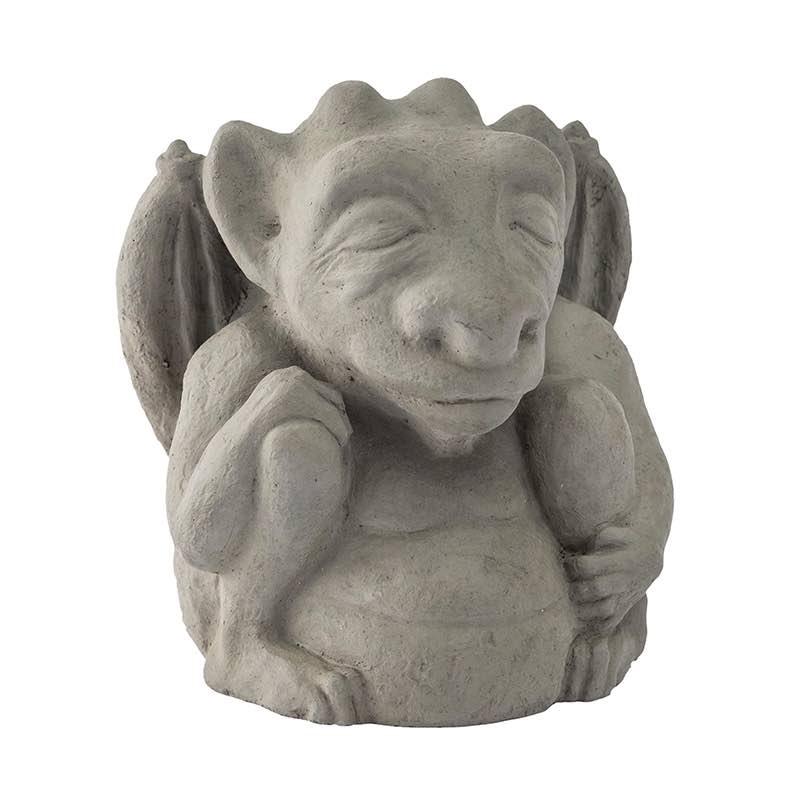 Meditating Gargoyle Cast Stone Statue