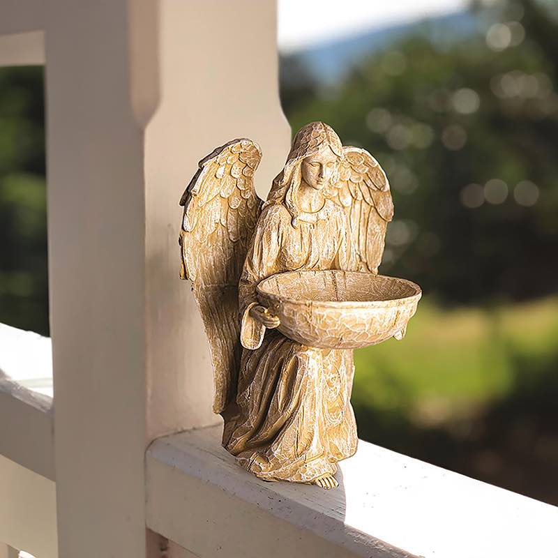 Angel Birdfeeder Statue