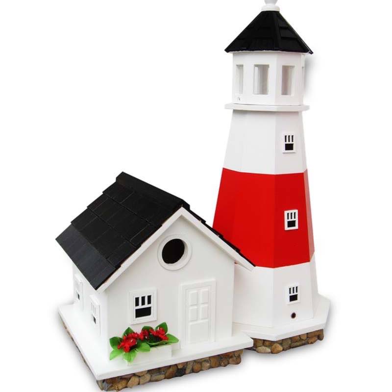 Wood Montauk Point Lighthouse Birdhouse