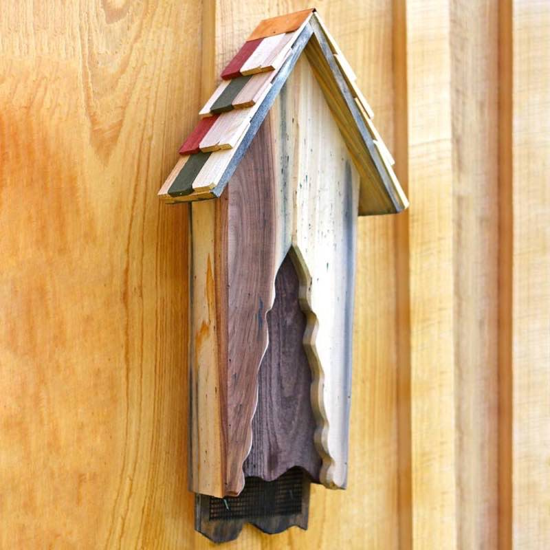 Handcrafted Vintage-Style Wood Bat House