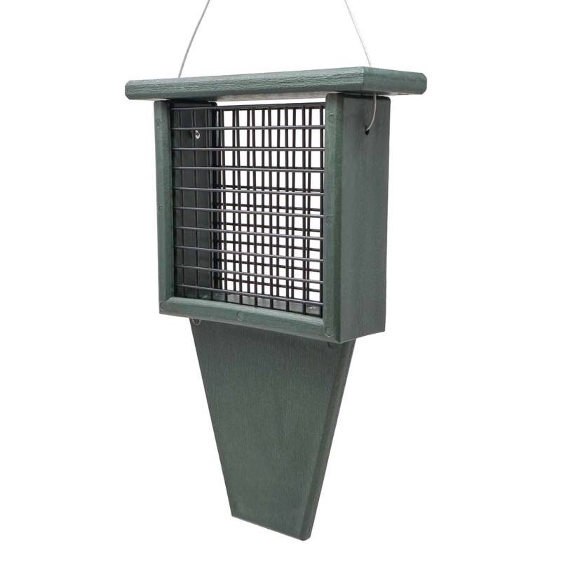 Plastic Suet Cake Bird Feeder with Tail Prop