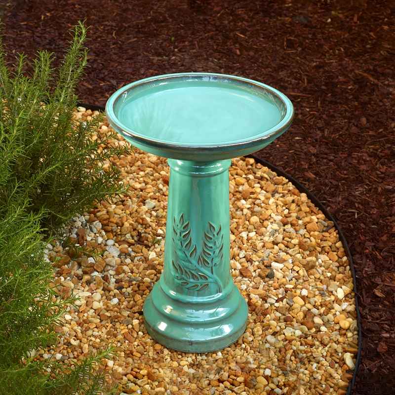 Handcrafted Ceramic Birdbath