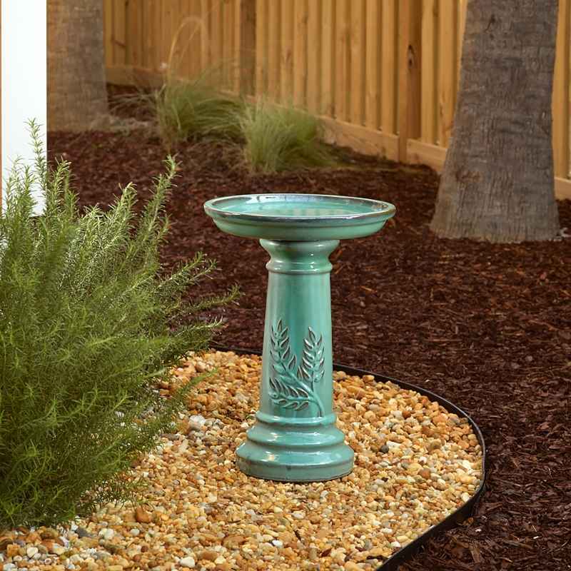 Handcrafted Ceramic Birdbath
