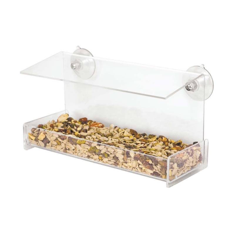 Clear View Open Diner Window Bird Feeder