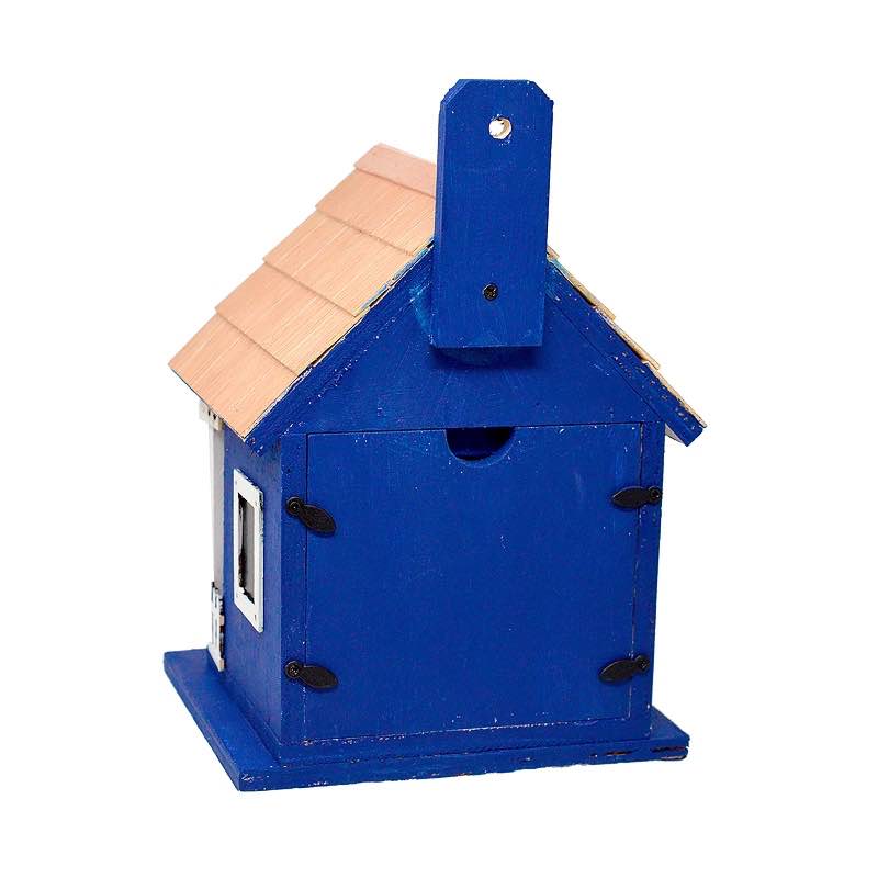 Navy Coastal Cabana Birdhouse