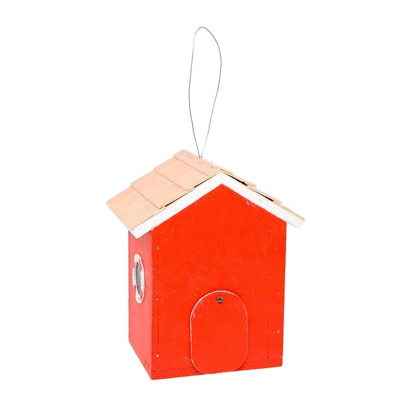 Red Coastal Cabana Birdhouse