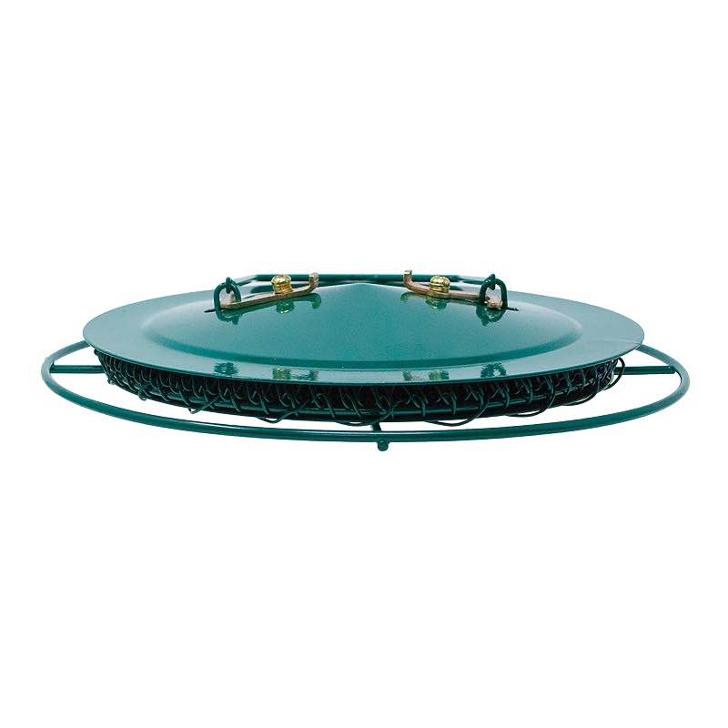 Metal Cage Bird Feeder - Green