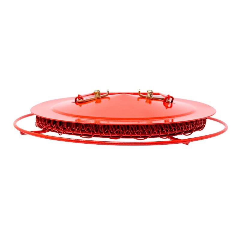 Metal Cage Bird Feeder - Red