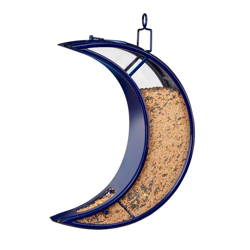 Blue Moon Clear Bird Feeder