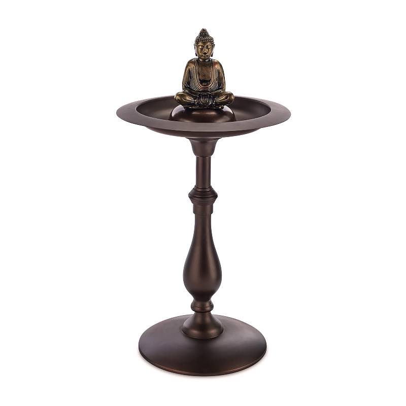 Bronze Buddha Cast Aluminum Birdbath