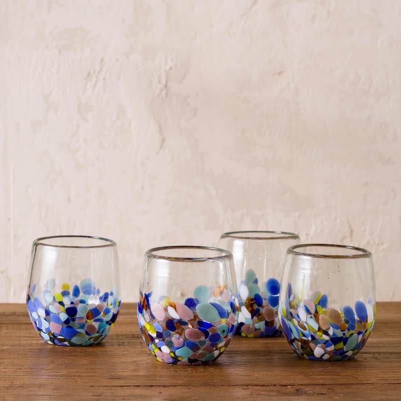 Riviera Recycled Glass Tumblers, Set of 4