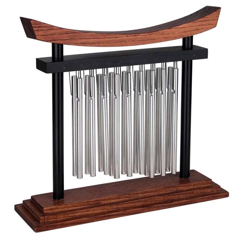 Shinto-Inspired Wood and Aluminum Tranquility Chime