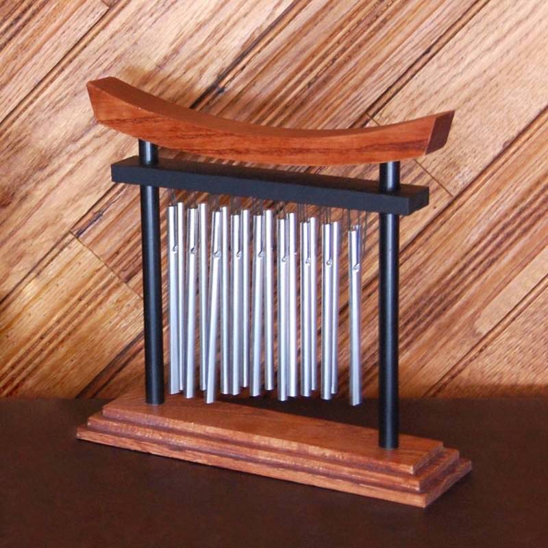 Shinto-Inspired Wood and Aluminum Tranquility Chime