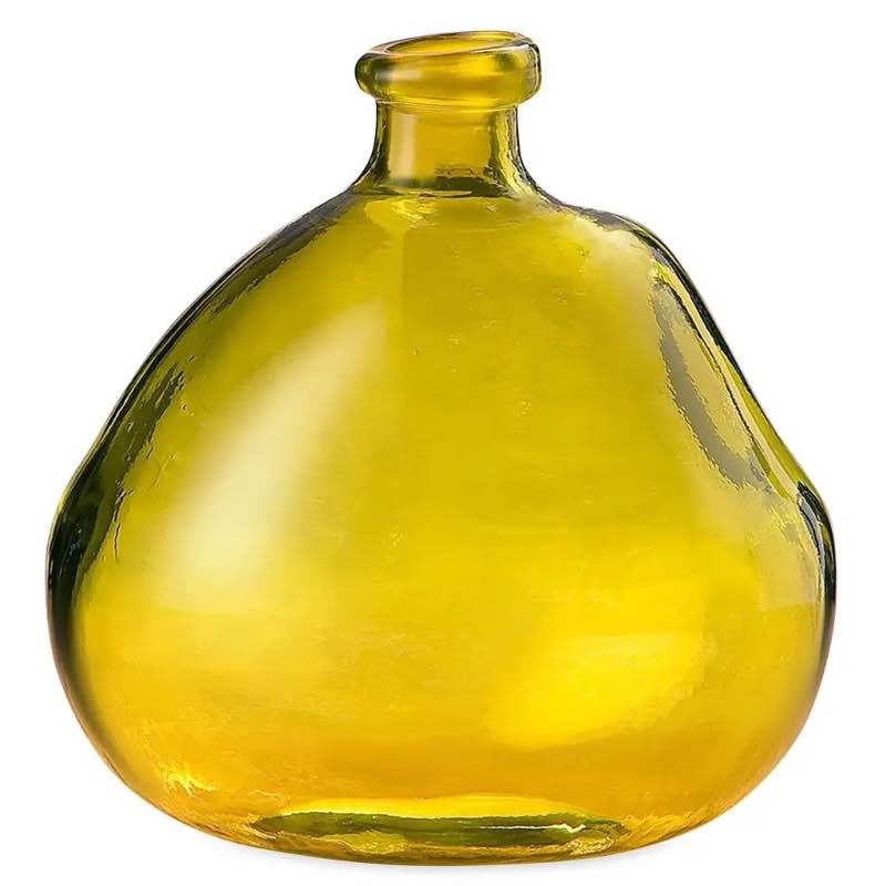 Handcrafted Spanish Eco-Friendly Recycled Glass Vase - Green