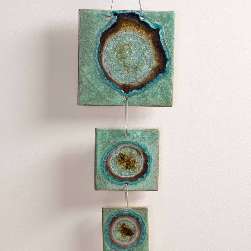 3-Tiered Geode Tile Wall Hanging