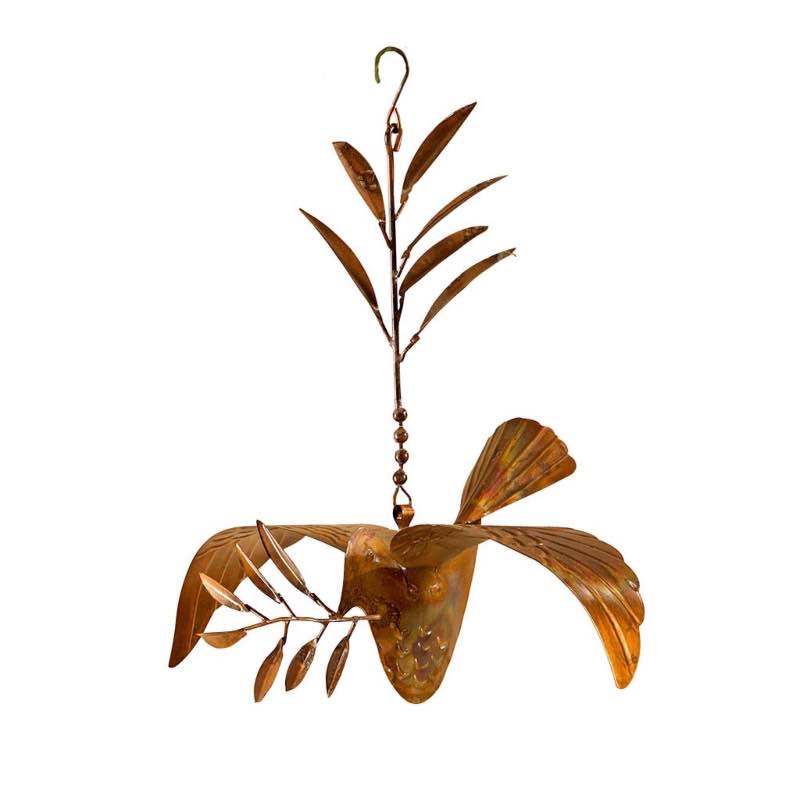 Copper Dove Hanging Ornament