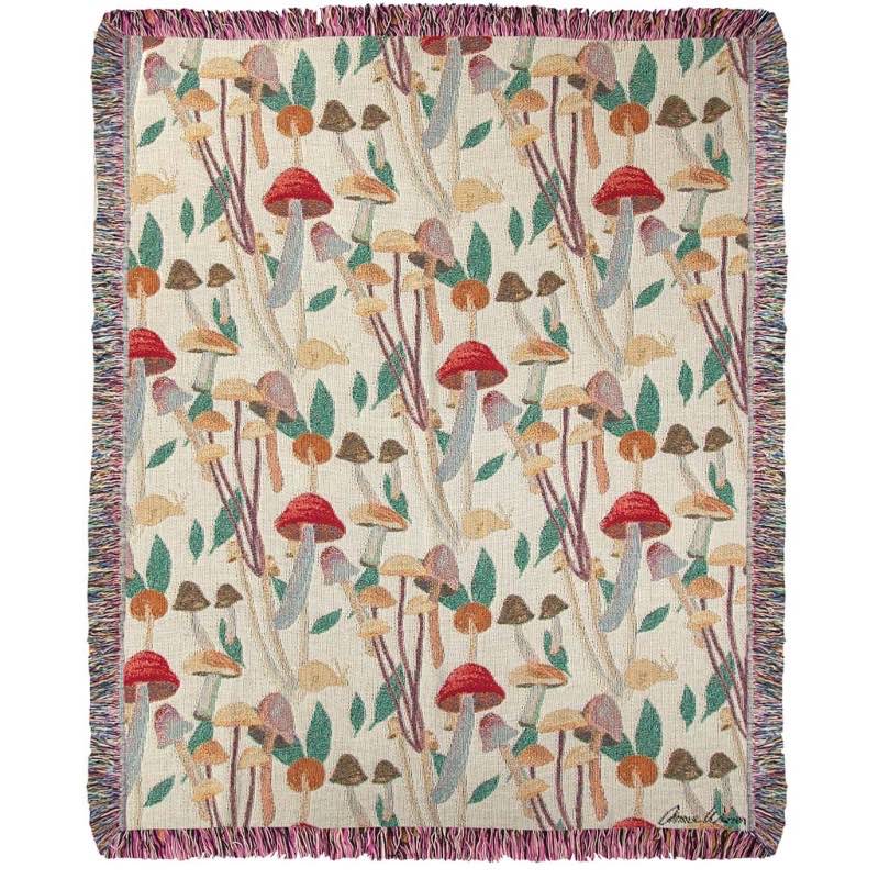 Fungi Field Trip Throw Blanket