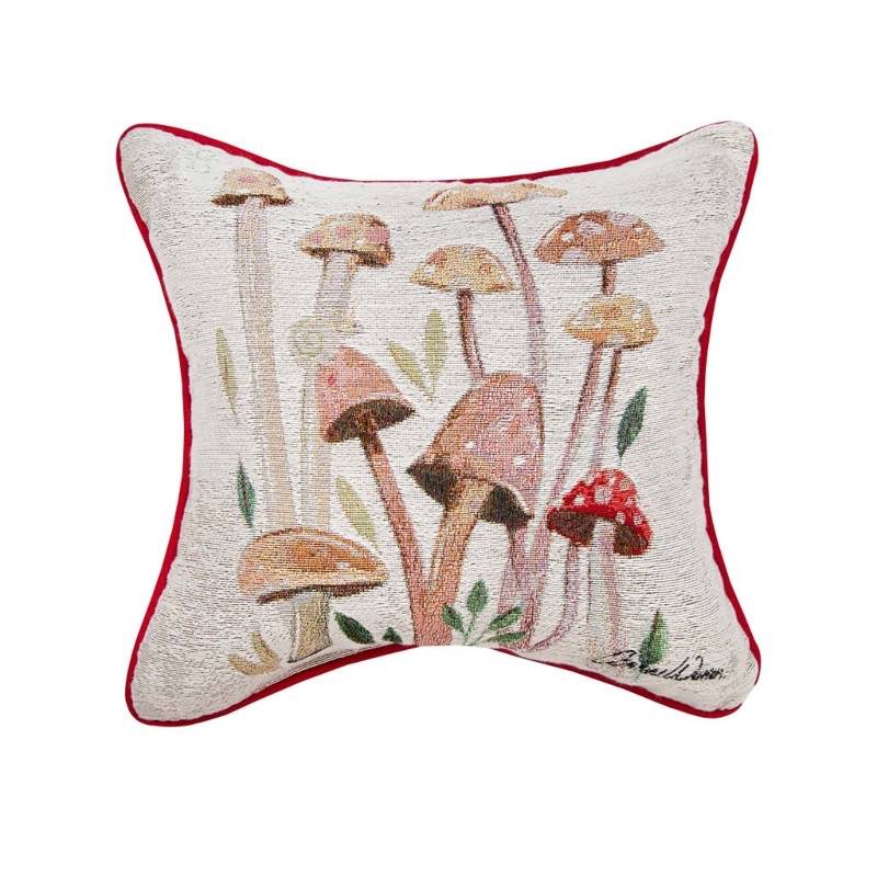 Fungi Field Trip Square Accent Pillow