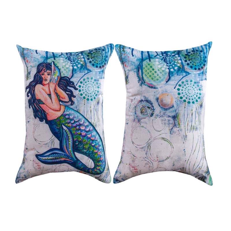 Jewels of the Sea Mermaid Pillow