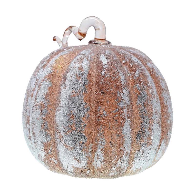 Large Frosted LED Pumpkin