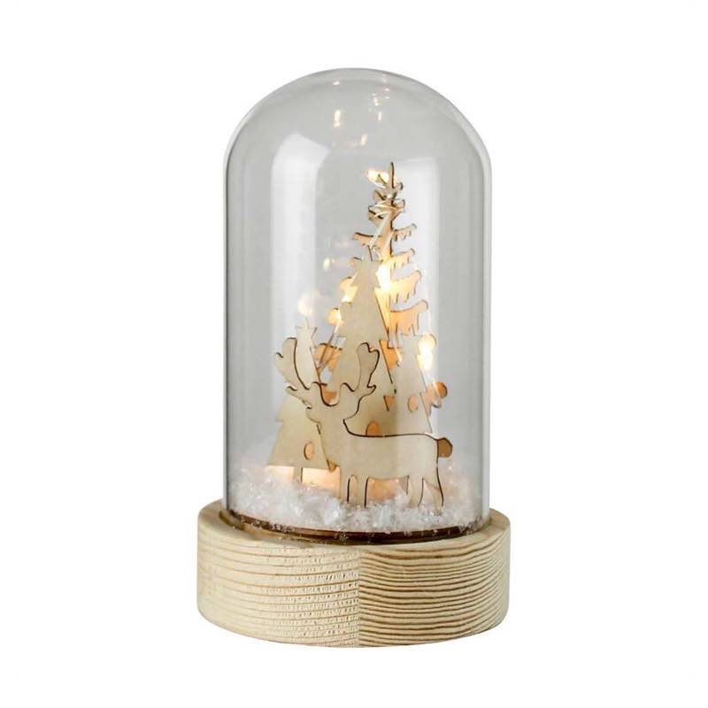 Winter Woodland Scene Snow Globe, Small