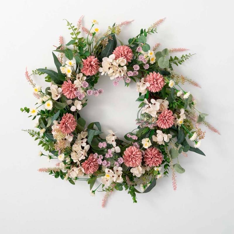 Spring Florals Mixed Flowers Wreath