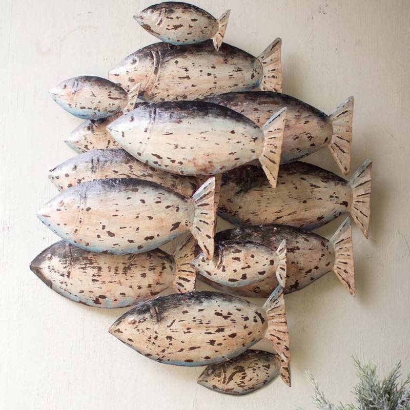 School of Tuna Metal Wall Art