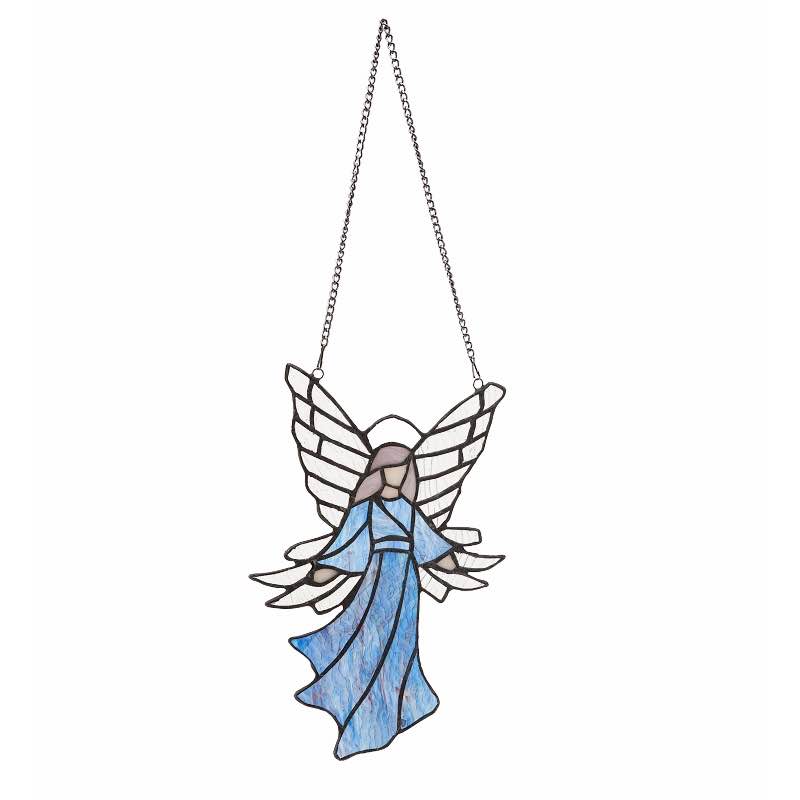 Blue Stained Glass Angel