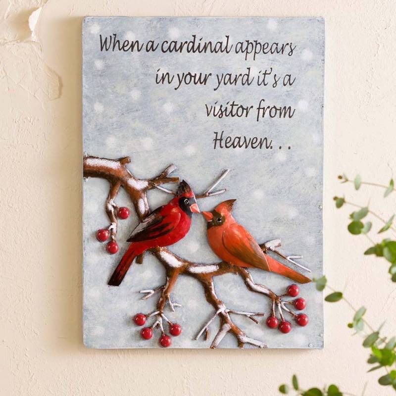 Cardinal Metal Wall Art