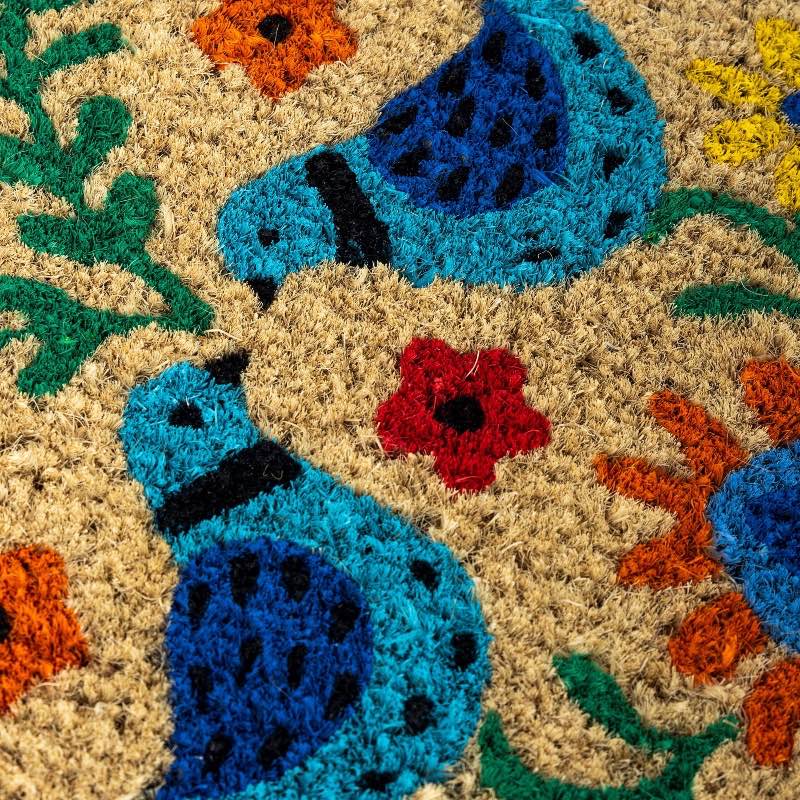 Talavera-Inspired Indoor/Outdoor Coir Doormat